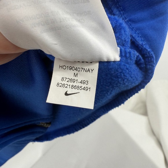 Nike Royal Blue Full Zip Hoodie Athletic Jacket Unisex Medium Everyday Sports - Picture 11 of 11
